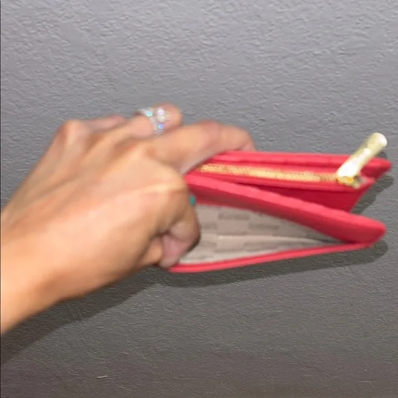 Michael Kors Light/Soft Red Leather Wallet - Picture 14 of 14